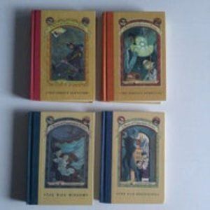 A Series Of Unfortunate Events Bundle of Books Number 1,3,6,8